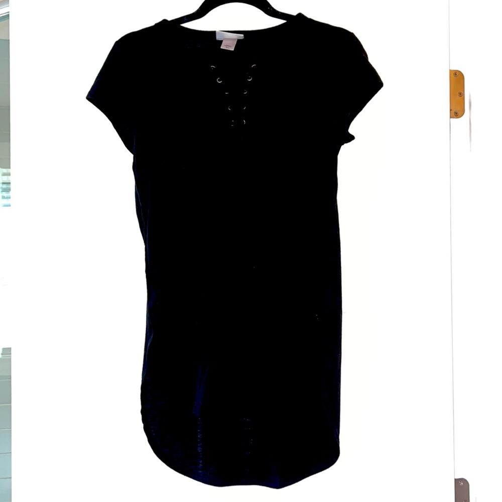 Long black tee GUC